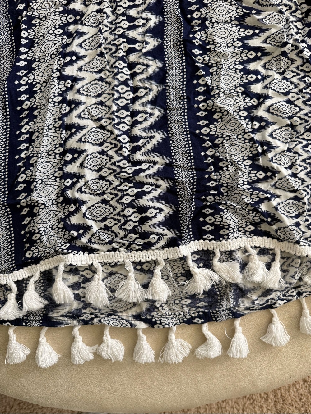 Spiaggia Dolce Tribal Print Tassel Tunic - NWOT - Size M - Picture 5 of 7